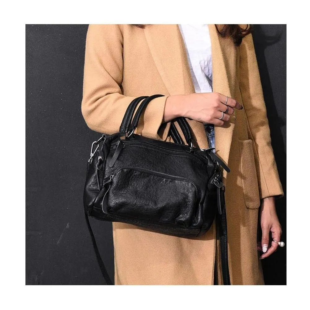 <bold>Top-Handle / Crossbody Bag <br>Vegan-Leather