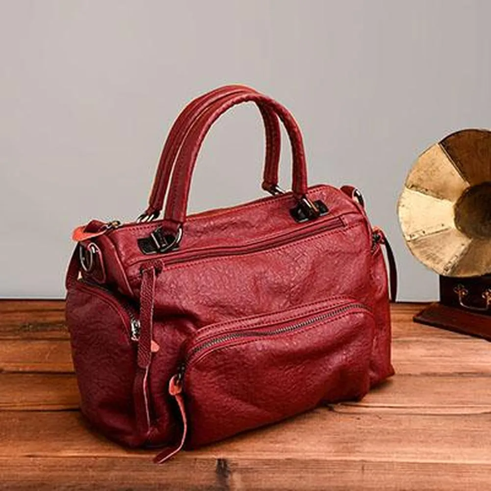 <bold>Top-Handle / Crossbody Bag <br>Vegan-Leather