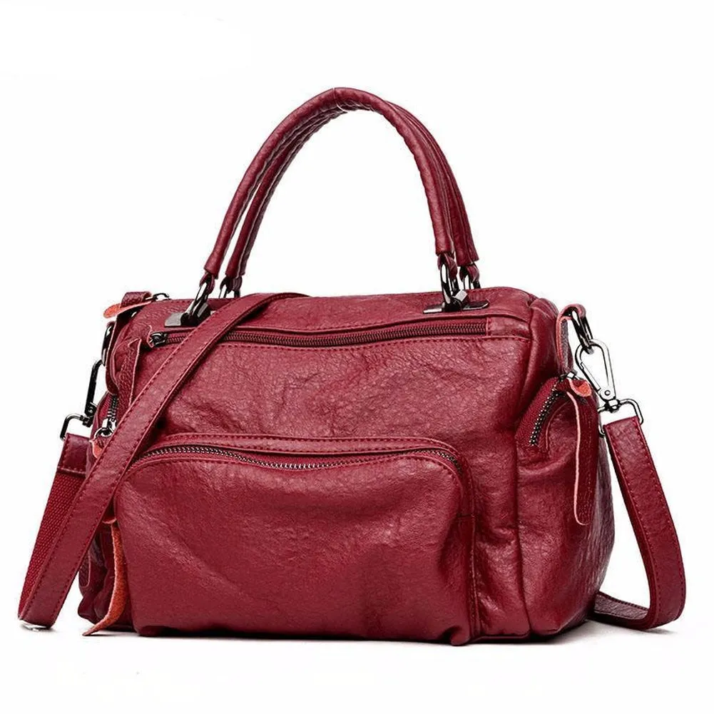 <bold>Top-Handle / Crossbody Bag <br>Vegan-Leather