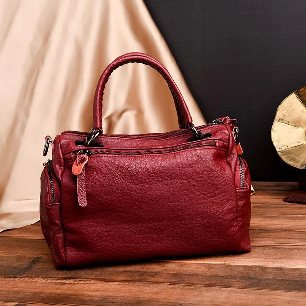 <bold>Top-Handle / Crossbody Bag <br>Vegan-Leather