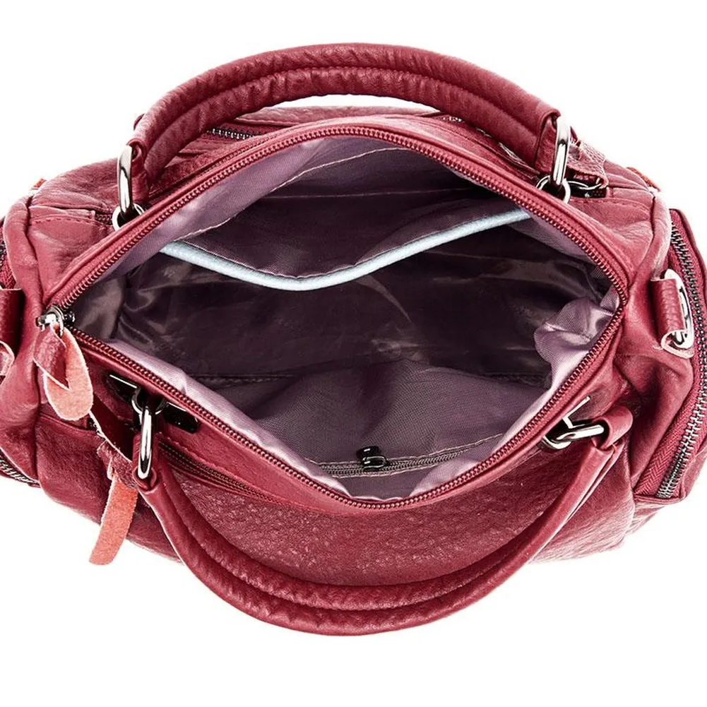 <bold>Top-Handle / Crossbody Bag <br>Vegan-Leather