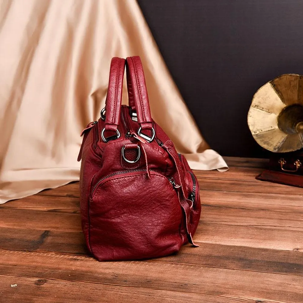 <bold>Top-Handle / Crossbody Bag <br>Vegan-Leather