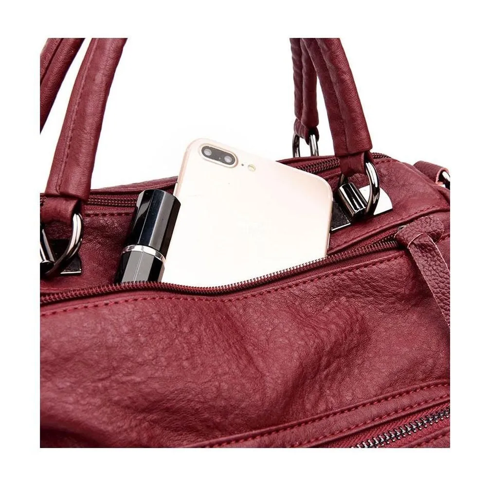 <bold>Top-Handle / Crossbody Bag <br>Vegan-Leather