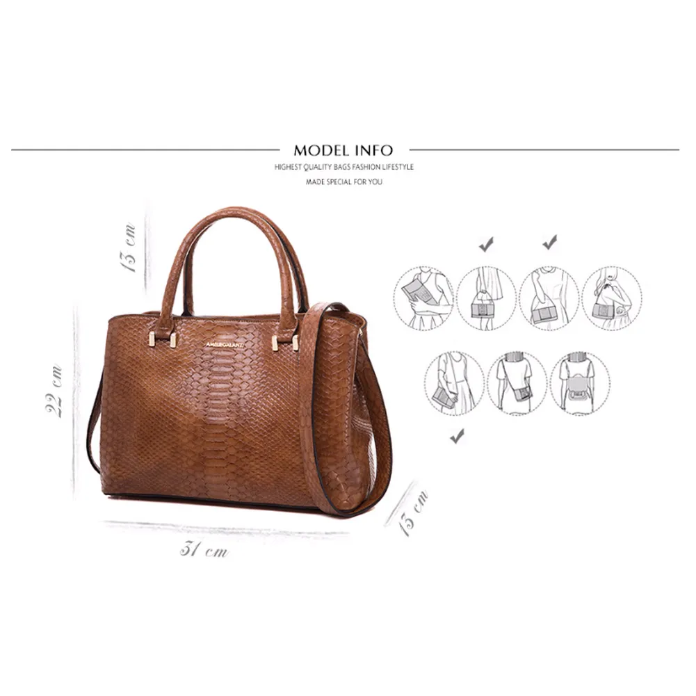 <bold>Top-Handle / Tote Bag <br>Vegan-Leather