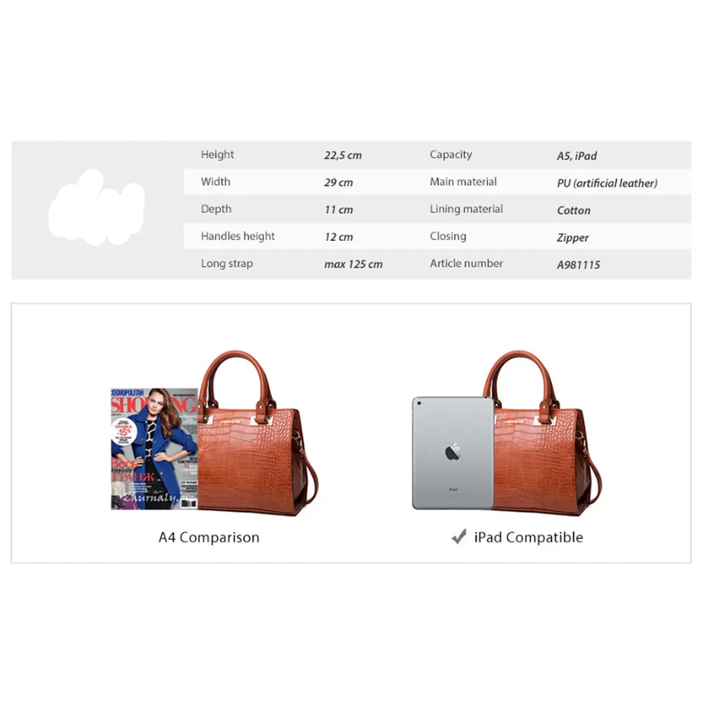<bold>Top-Handle / Tote Bag  <br>Vegan-Leather