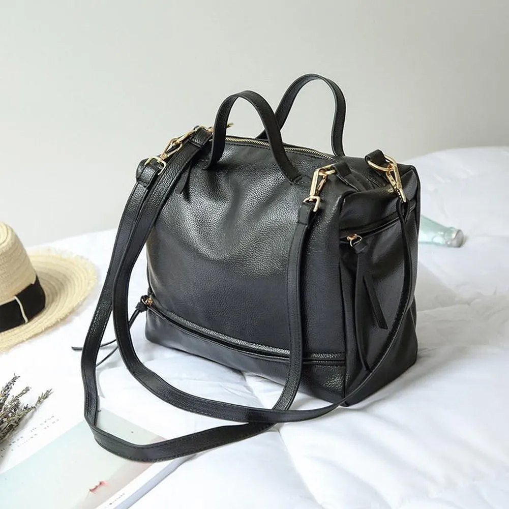 <bold>Tote / Crossbody Bag  <br>Vegan-Leather