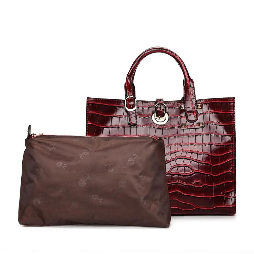 <bold>Tote / Shoulder Bag <br>Vegan-Leather