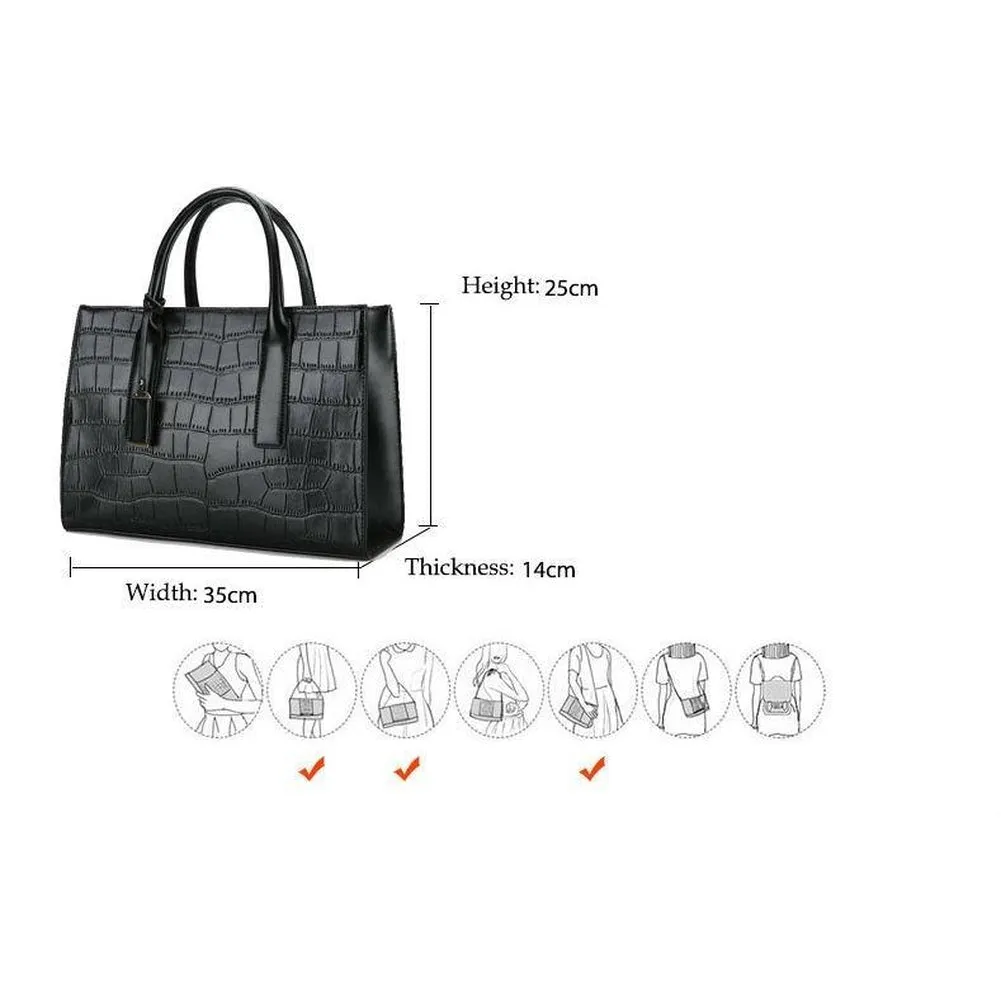 <bold>Tote / Shoulder Bag <br>Vegan-Leather