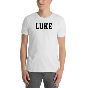 Luke T Shirt Custom Made Personalized Luke Name Print T Shirt White Cotton Tee Shirt
