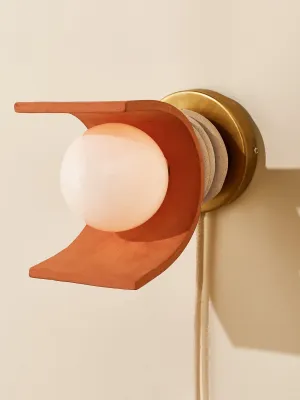 Lunar Sconce, Terracotta / Sand