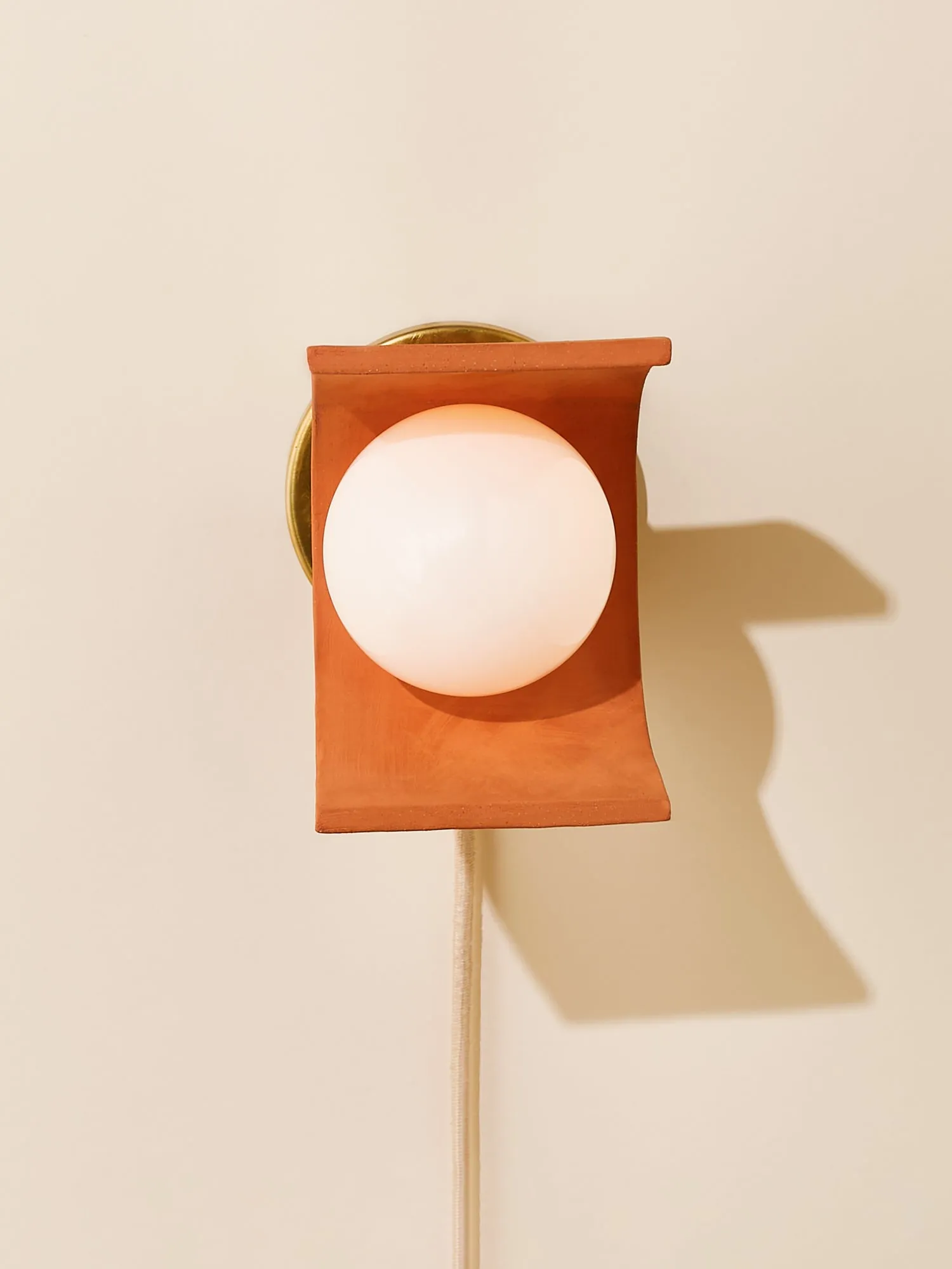 Lunar Sconce, Terracotta / Sand