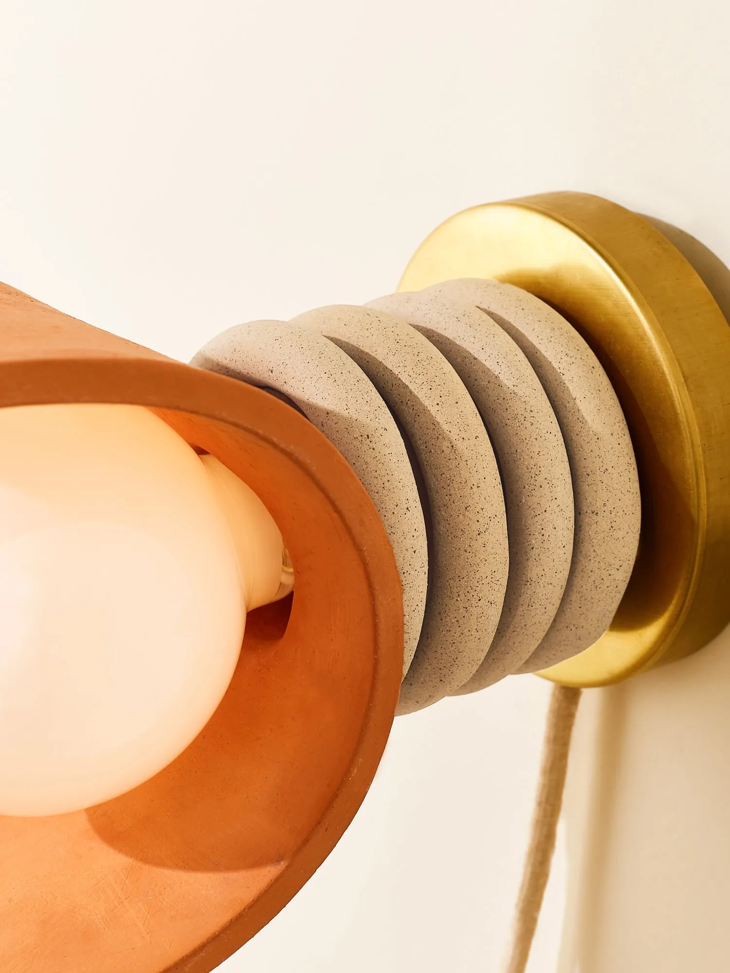 Lunar Sconce, Terracotta / Sand