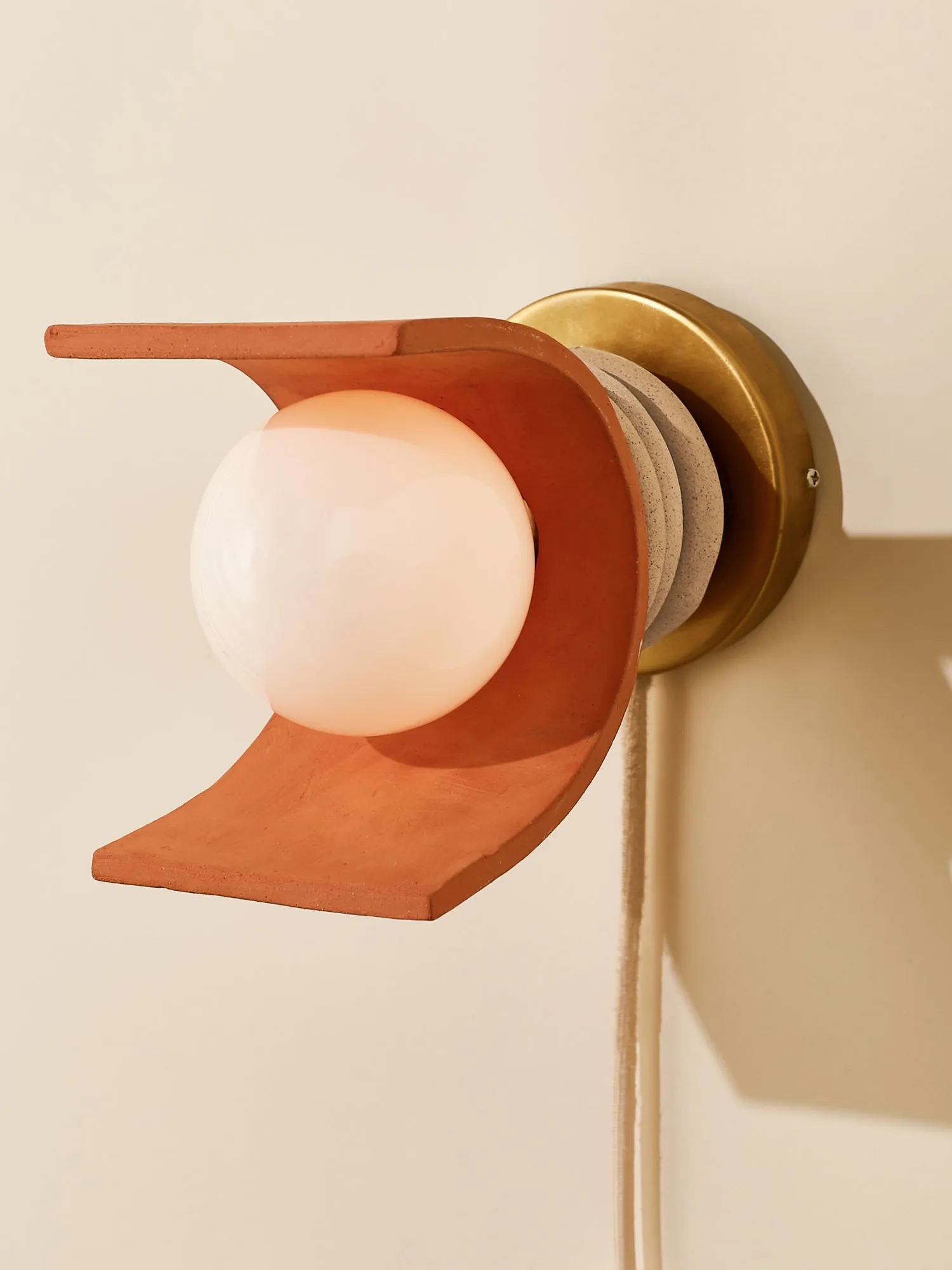 Lunar Sconce, Terracotta / Sand