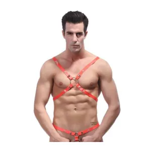 Male Power Rip Off Harness Set One Size - Red