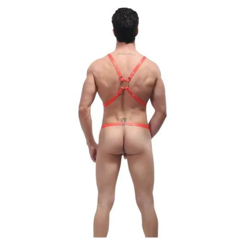 Male Power Rip Off Harness Set One Size - Red