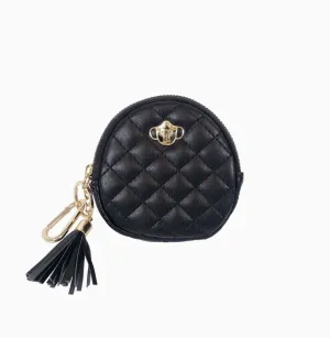 Mask Holder in Quilted Vegan Leather
