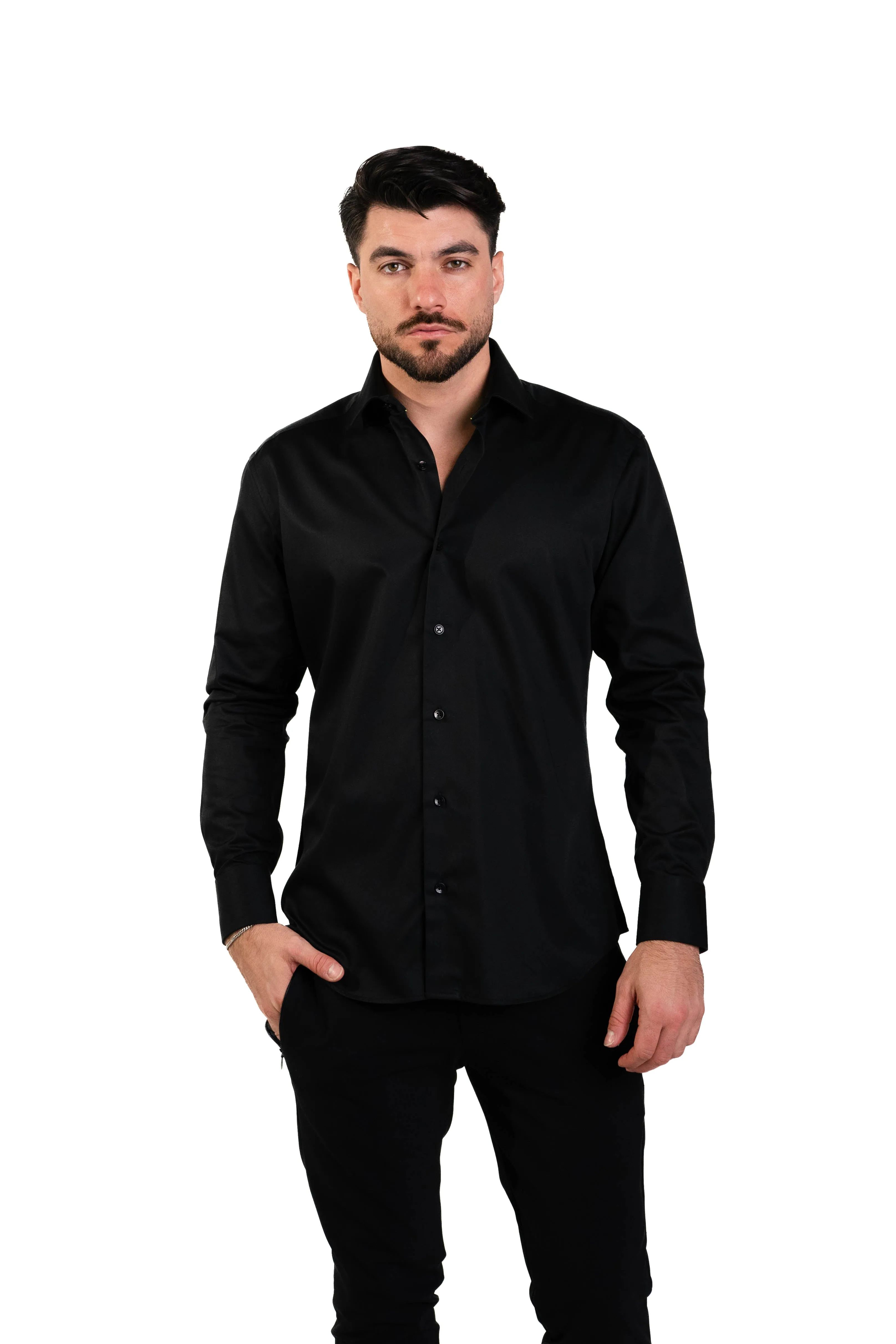 MASUTTO BH/18 LONG SLEEVE BUTTON DOWN SHIRT