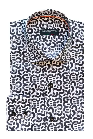 MASUTTO PAKIN/18 LONG SLEEVE BUTTON DOWN SHIRT