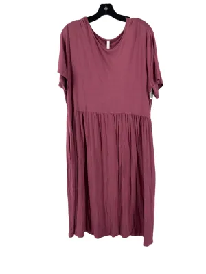 Mauve Dress Casual Short Clothes Mentor, Size 3x