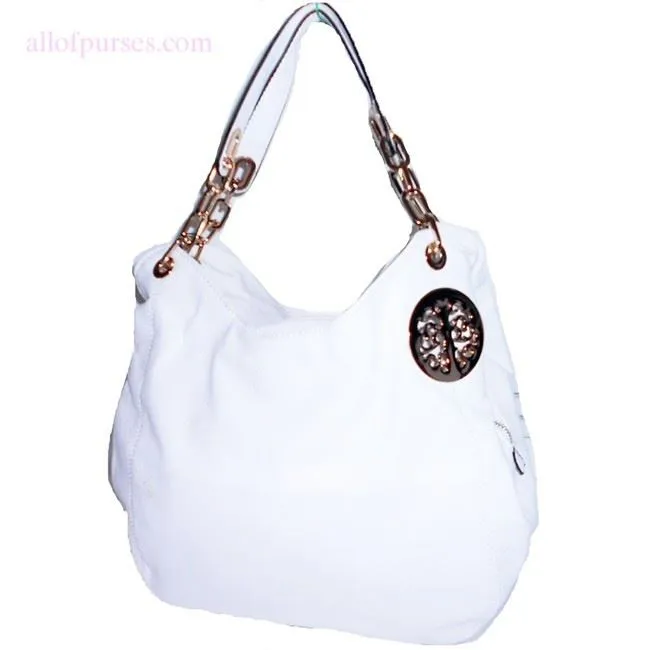 medallion Chain Satchel Hobo Bag Handbag Pink Designer inspired Fuchsia