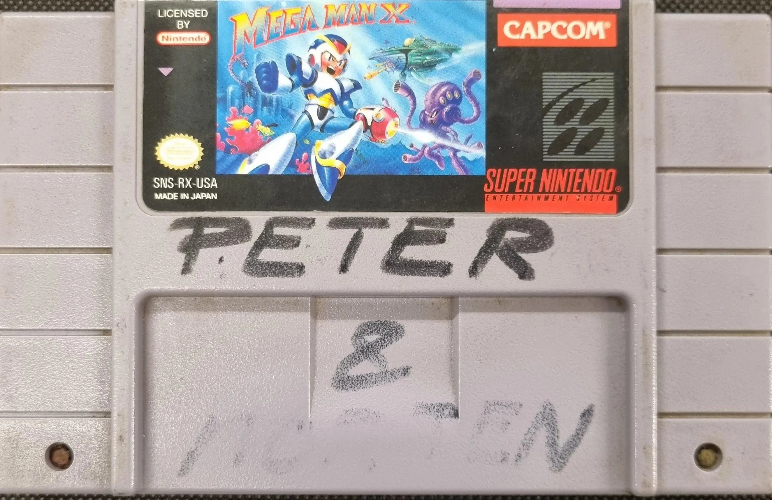 Mega Man X (NTSC) (Tush på cart)