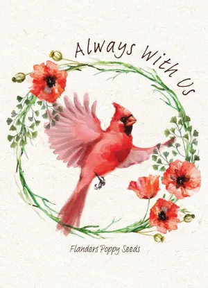 Memorial Cardinal - Flanders Poppy Seed Packet