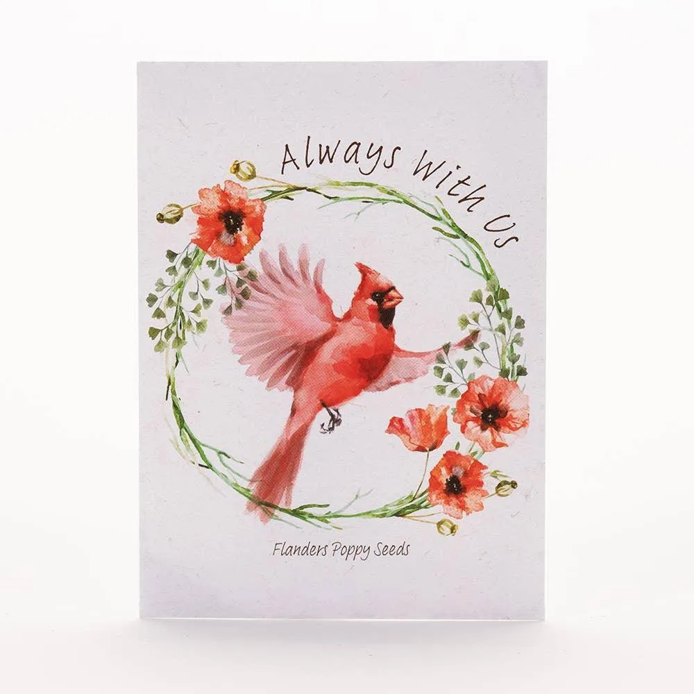 Memorial Cardinal - Flanders Poppy Seed Packet