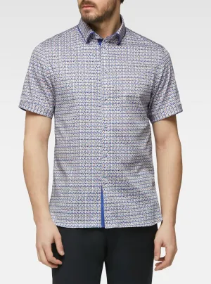 Men's casual short sleeve stretch shirt