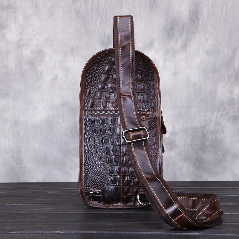 Men's Casual Waxed Cowhide Satchel Korean Version