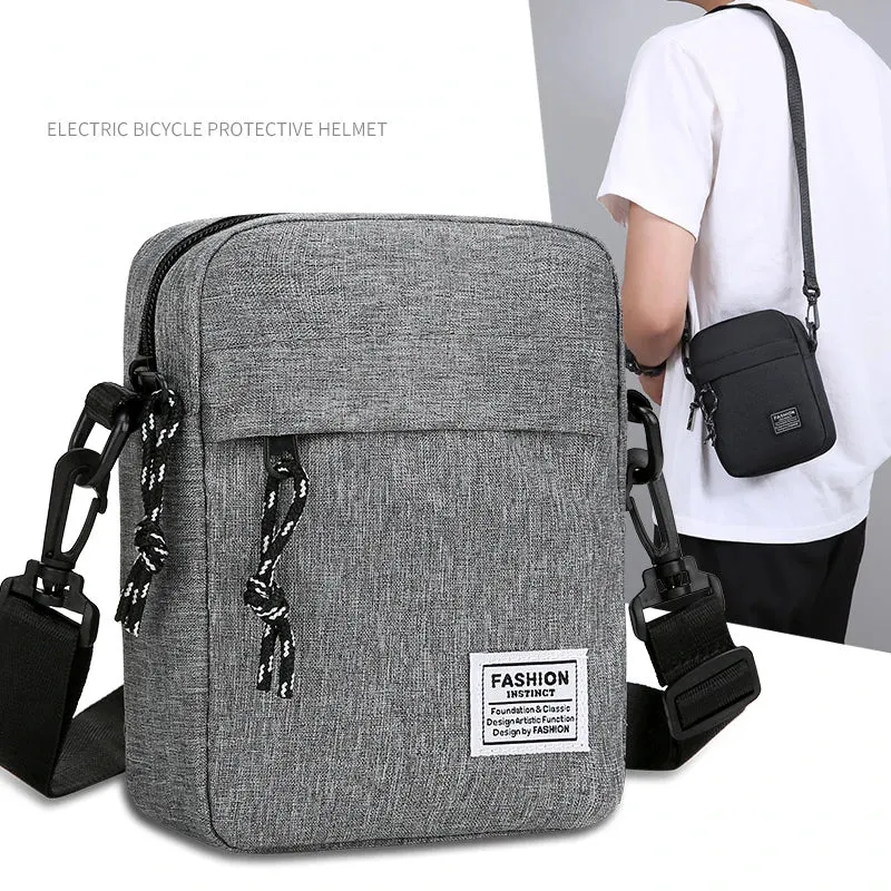 Men's Oxford Cloth Satchel Shoulder Bag