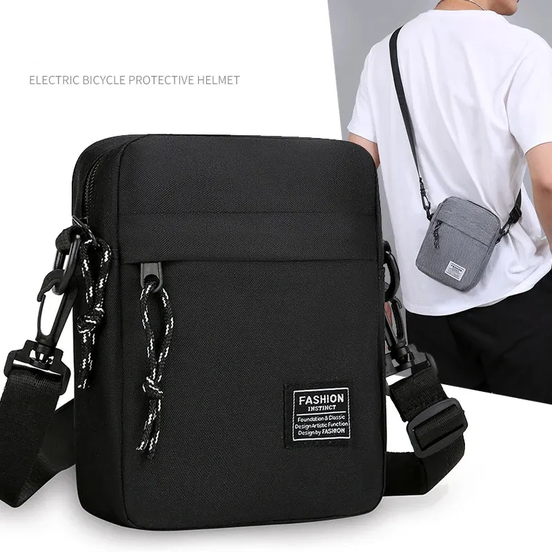 Men's Oxford Cloth Satchel Shoulder Bag
