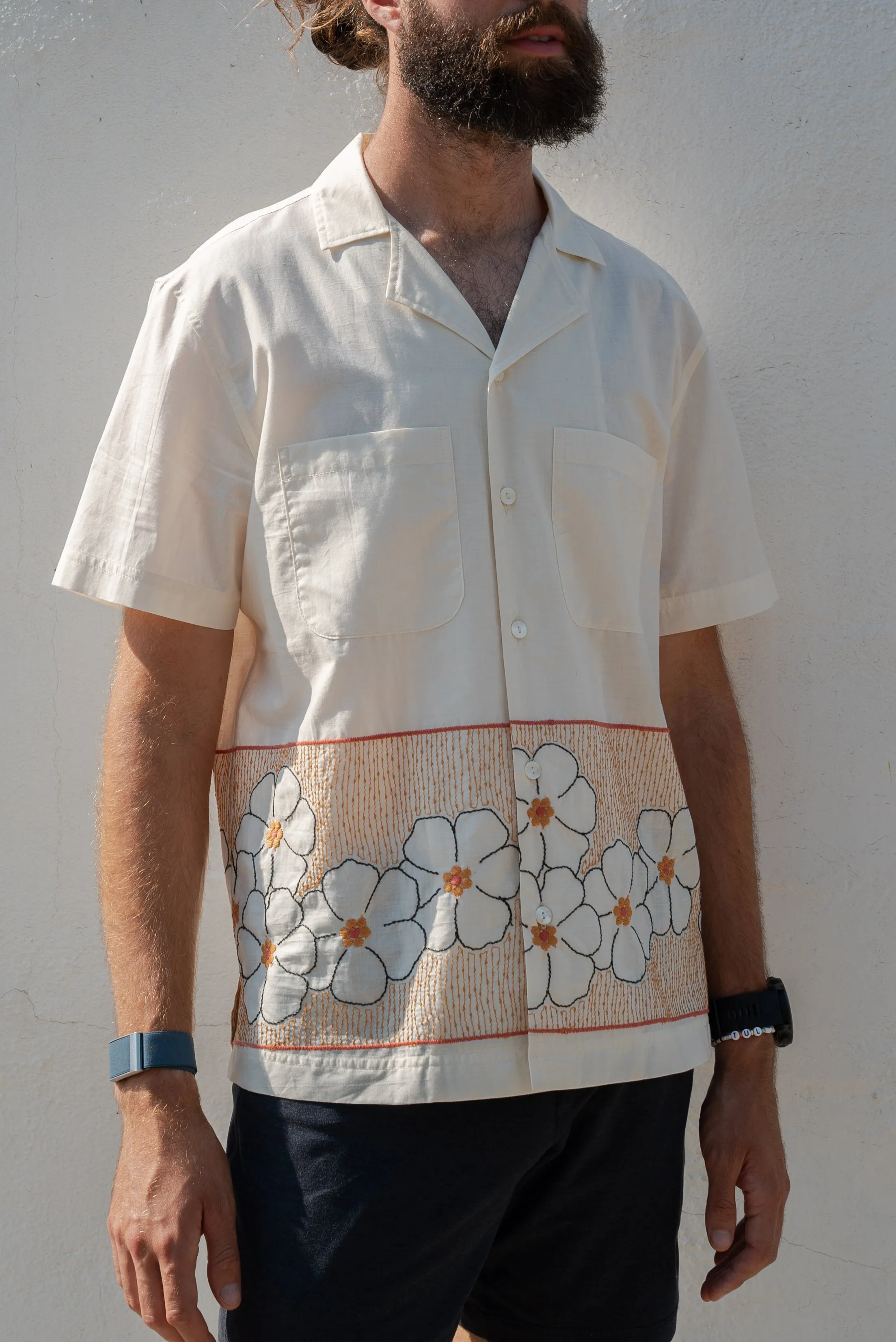 Menswear Floral Lounge Shirt