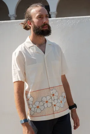 Menswear Floral Lounge Shirt