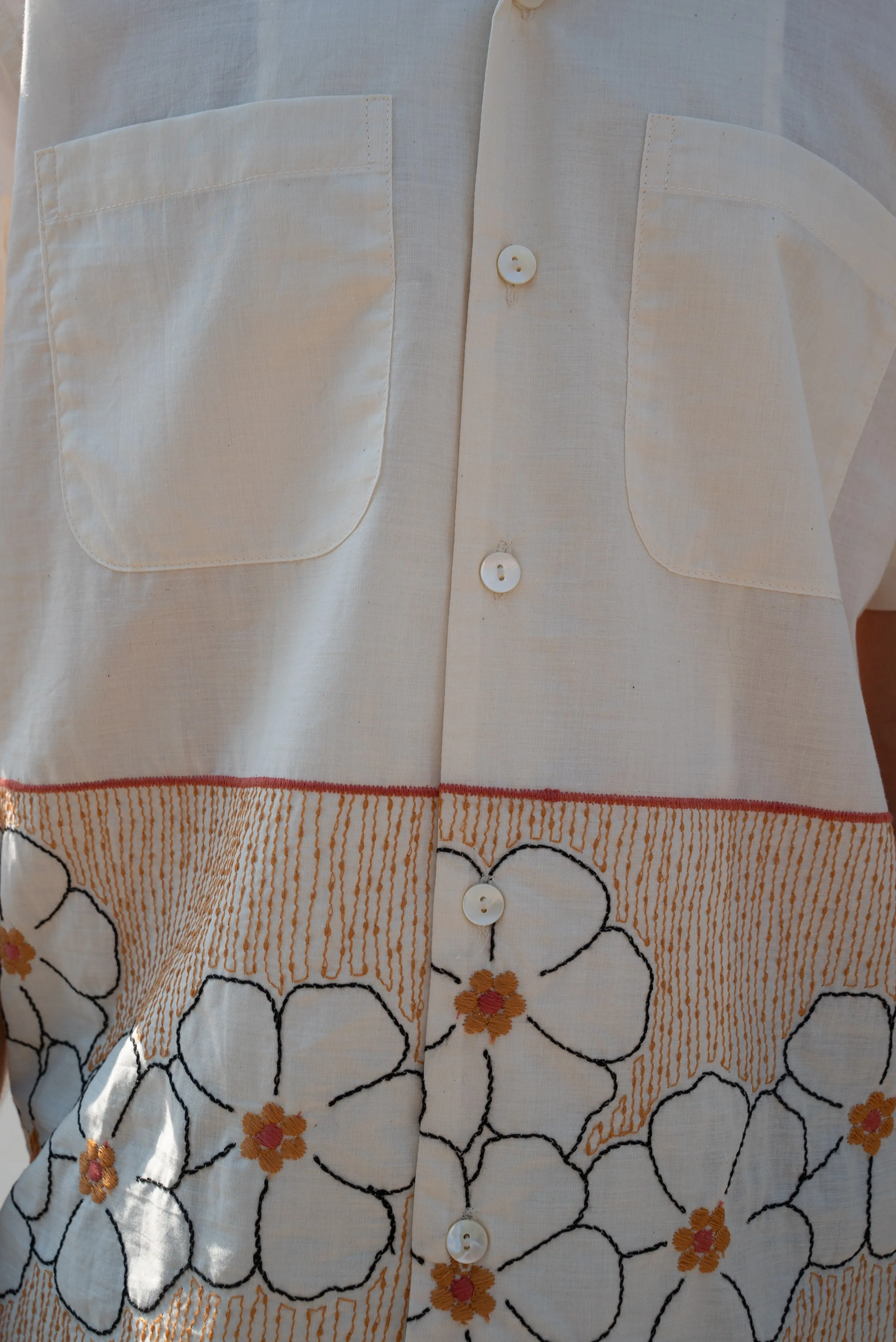 Menswear Floral Lounge Shirt
