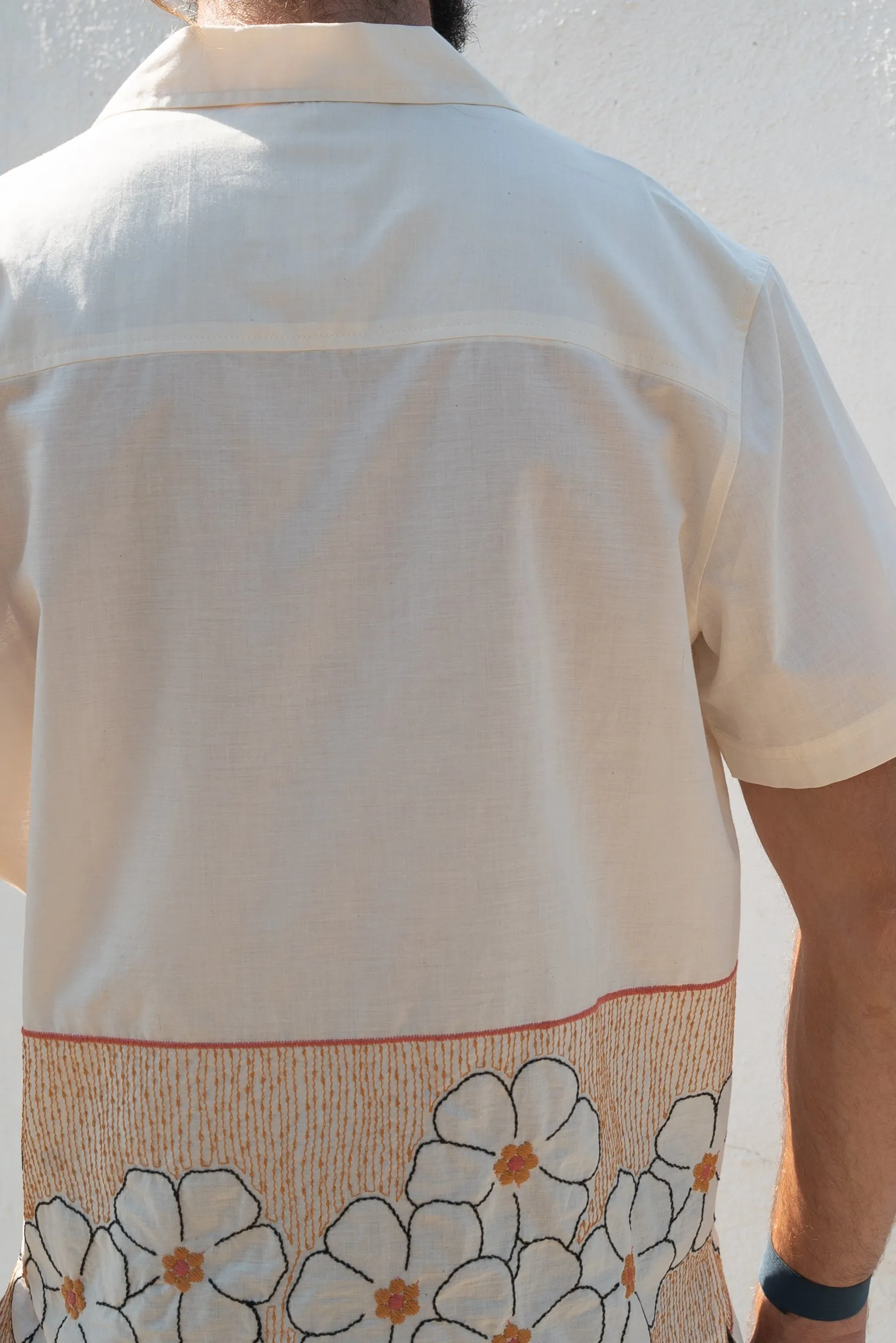 Menswear Floral Lounge Shirt