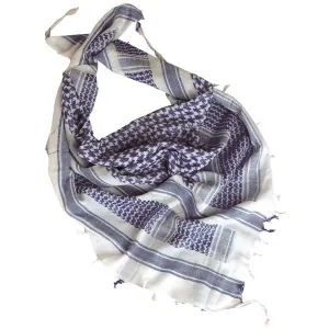 Mil-Tec Shemagh Head Scarf White / Blue