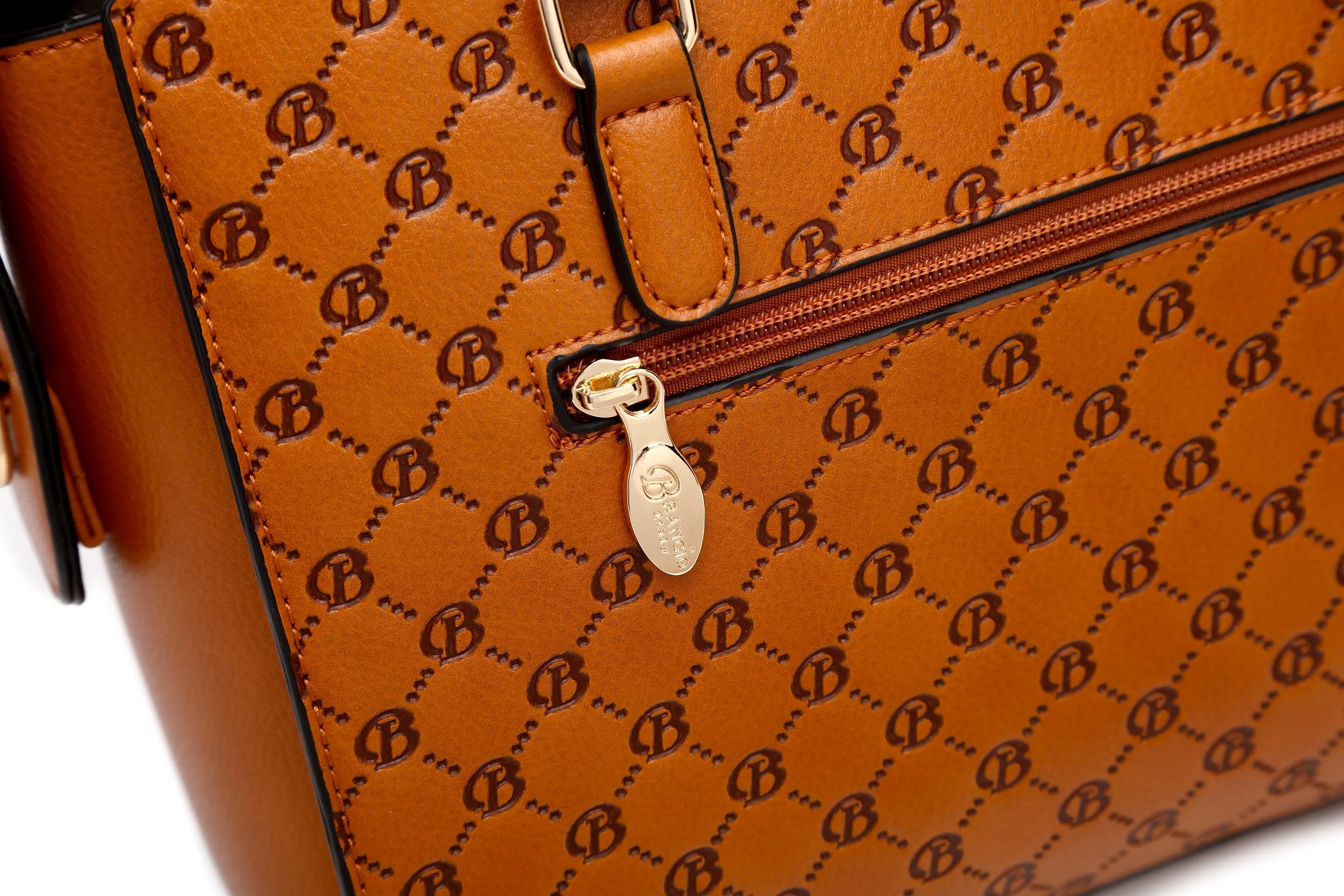 Millionaire Double Layer Crystal Engraved Matte Satchel [RO3258]