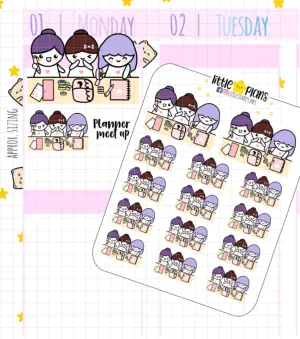 Mimi and Friends Planner Meet Up Planner Stickers