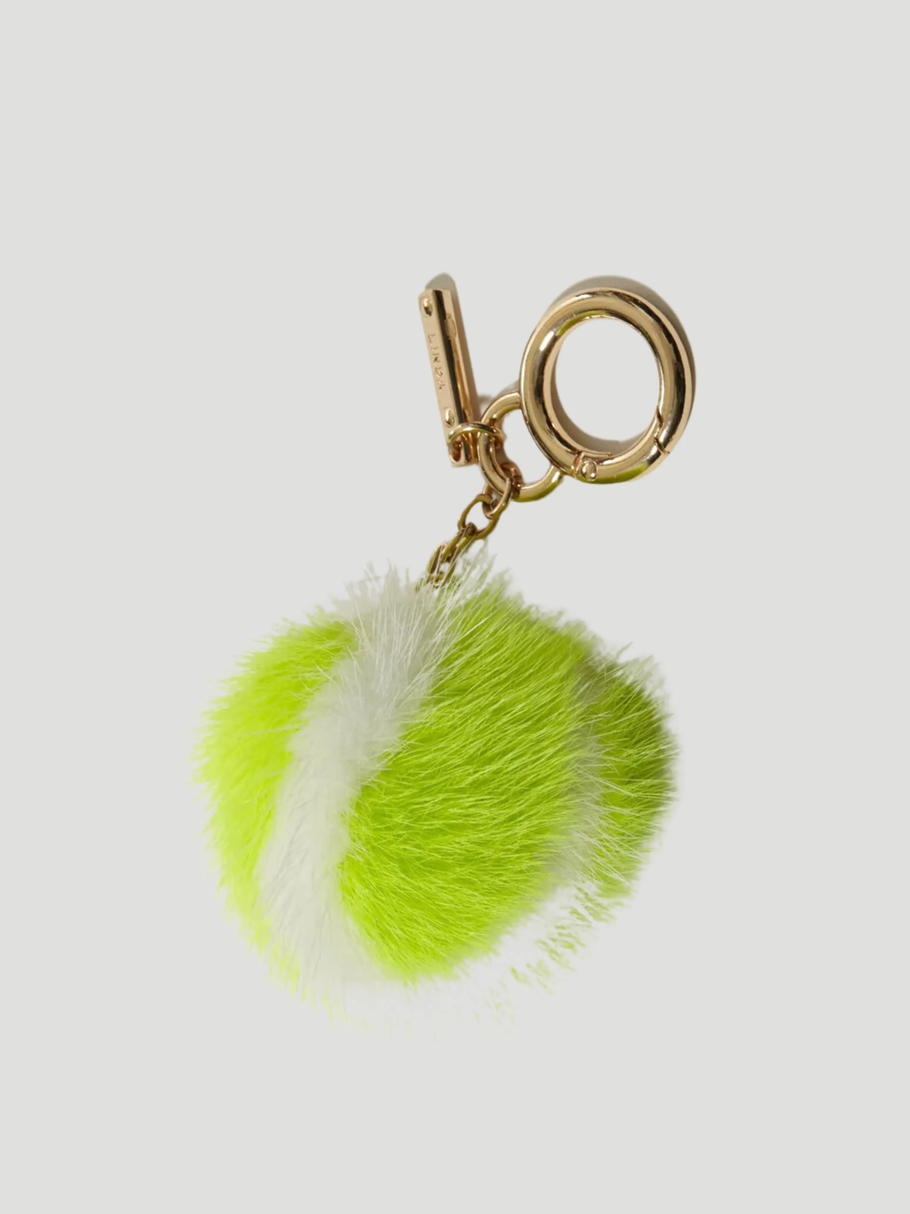 Mink Tennis Ball Keychain