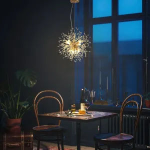 Misty Valley Modern American Multi-Particle Spherical Crystal Chandelier -8 Bulbs -G9 lamp holder
