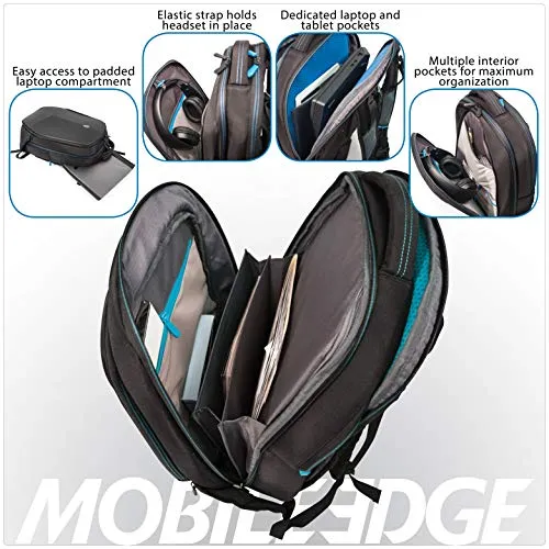 Mobile Edge Alienware Vindicator AWV15BP2.0 Carrying Case (Backpack) for 15.6" Notebook - Black, Teal