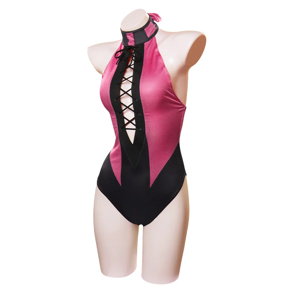 Mortal Kombat Mileena Cosplay Costume Jumpsuit Swimsuit Outfits Halloween Carnival Suit