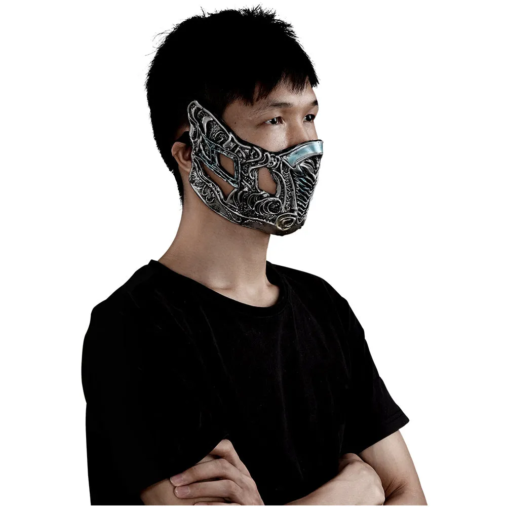 Mortal Kombat Sub-Zero Mask Cosplay Halloween Costume Props