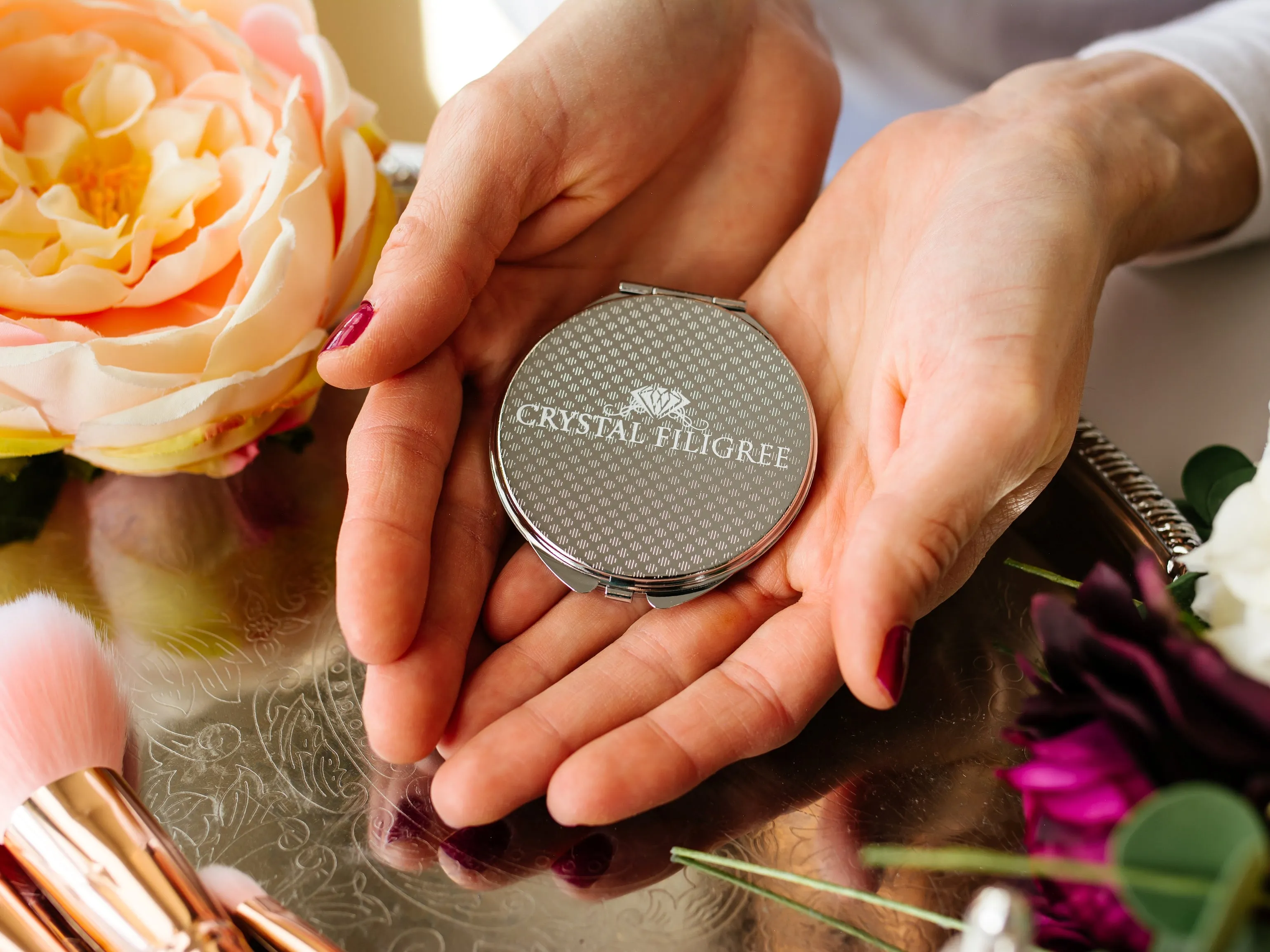 Mother of the Groom Vintage Compact Mirror