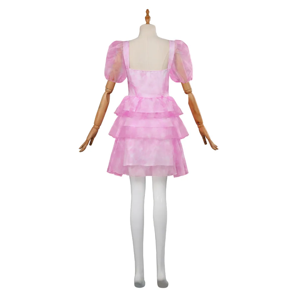 Movie The Super Mario Bros Princess Peach Cosplay Costume Pink Short Dress Outfits Halloween Carnival Suit
