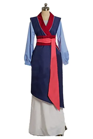 Mulan Hua Mulan Cosplay Costume Chinese Traditional Dress