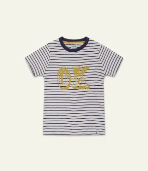 Multicoloured Ok Slogan Print T-Shirt