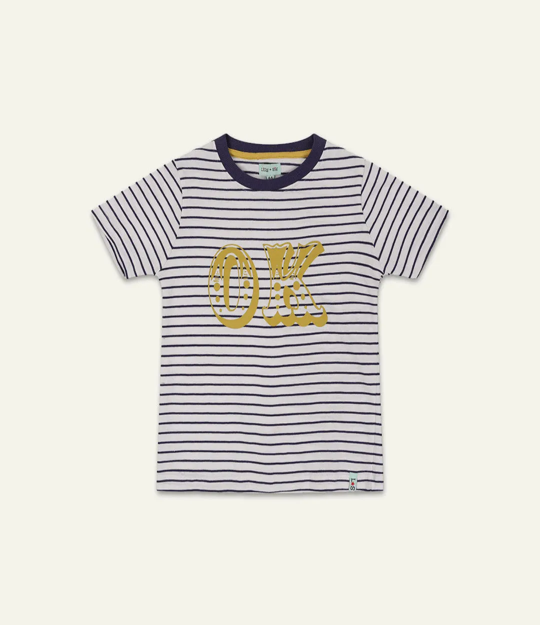 Multicoloured Ok Slogan Print T-Shirt