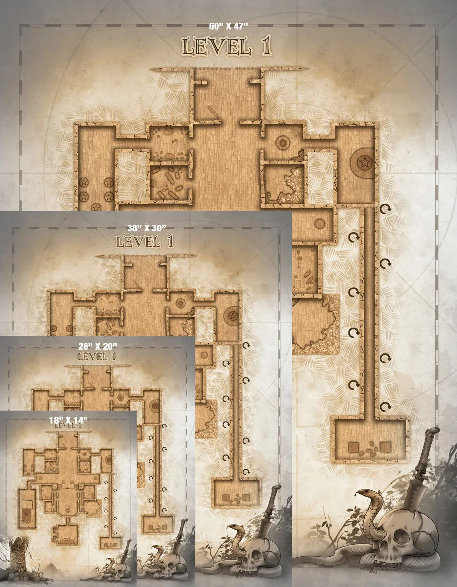 Mummy Bride Level 1 Map Gallery Canvas Art Print