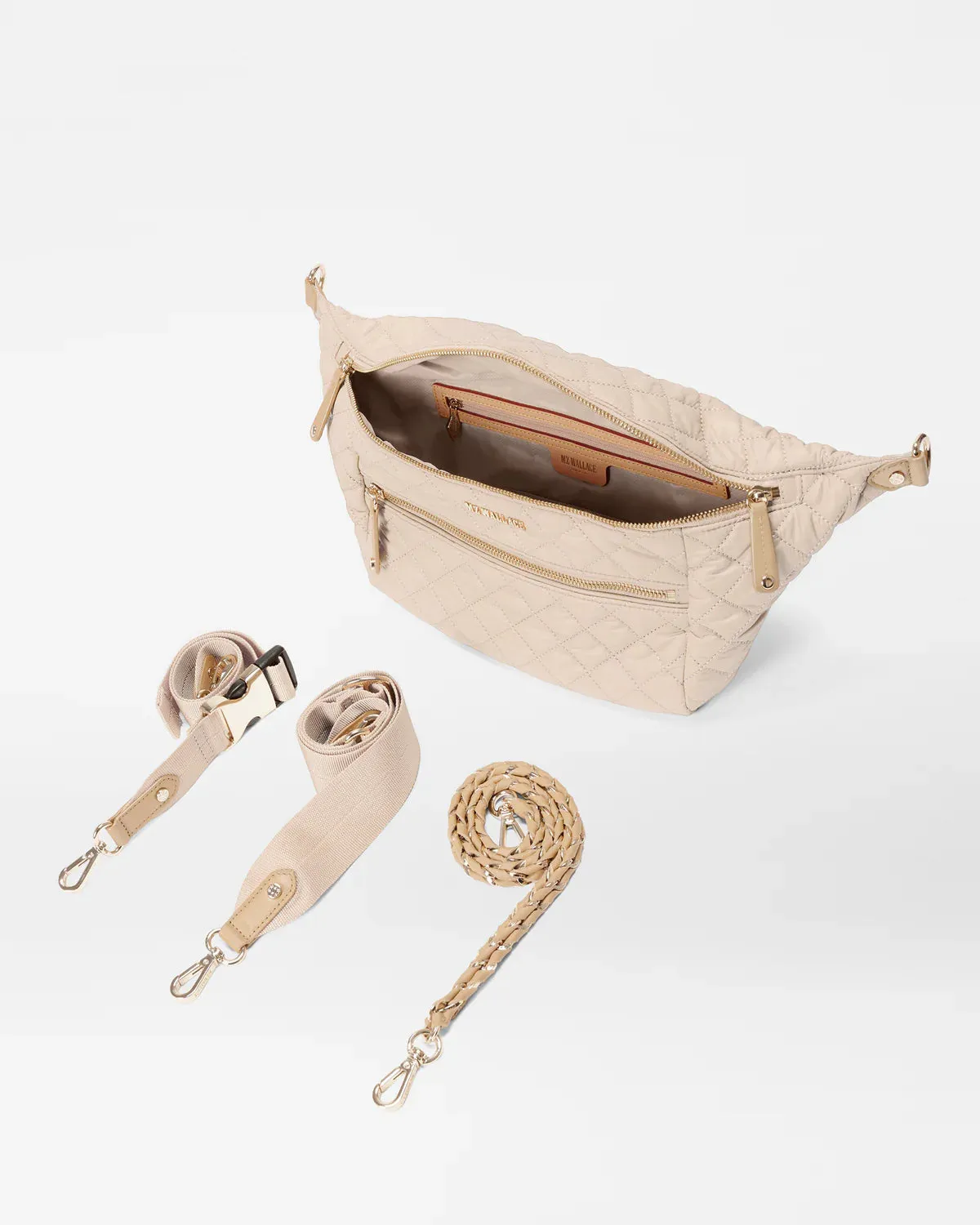 MZ Wallace - Crosby Crossbody Sling (Buff)